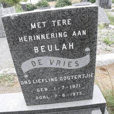 VRIES Beluh, de 1971-1975