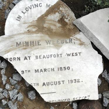 WEEBER Mimmie 1850-1932