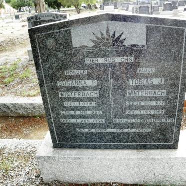 WINTERBACH Tobias J. 1877-1959 &amp; Susanna P. LOUW 1884-1954