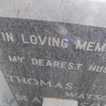 WATSON Thomas 1893-198?