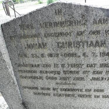 ? Johan Christiaan 1872-1944