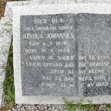 ? Joshua Johannes 1878-1954