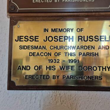RUSSELL Jesse Joseph 1932-1991 & Dorothy