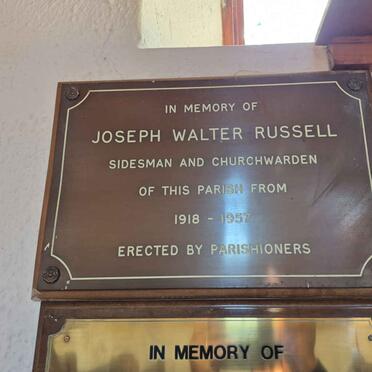 RUSSELL Joseph Walter 1918-1957