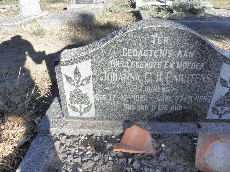 CARSTENS Johanna C.H. nee LOURENS 1919-1957