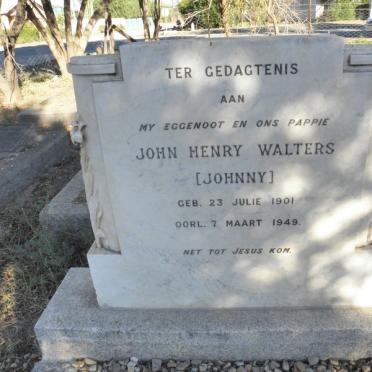 WALTERS John Henry 1901-1949