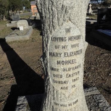MORKEL Mary Elizabeth nee OLIPHANT -1957