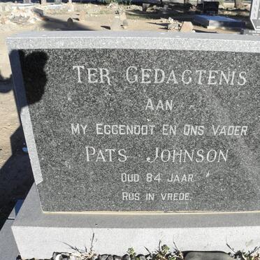 JOHNSON Pats 