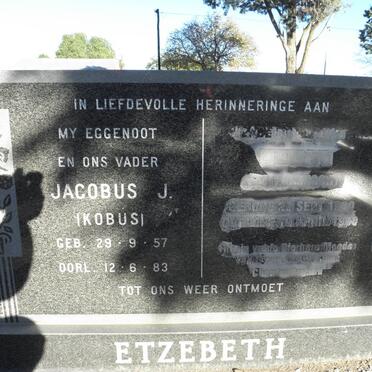 ETZEBETH Jacobus J. 1957-1983 &amp; Elizabeth V.D. MESCHT 1960-19?8