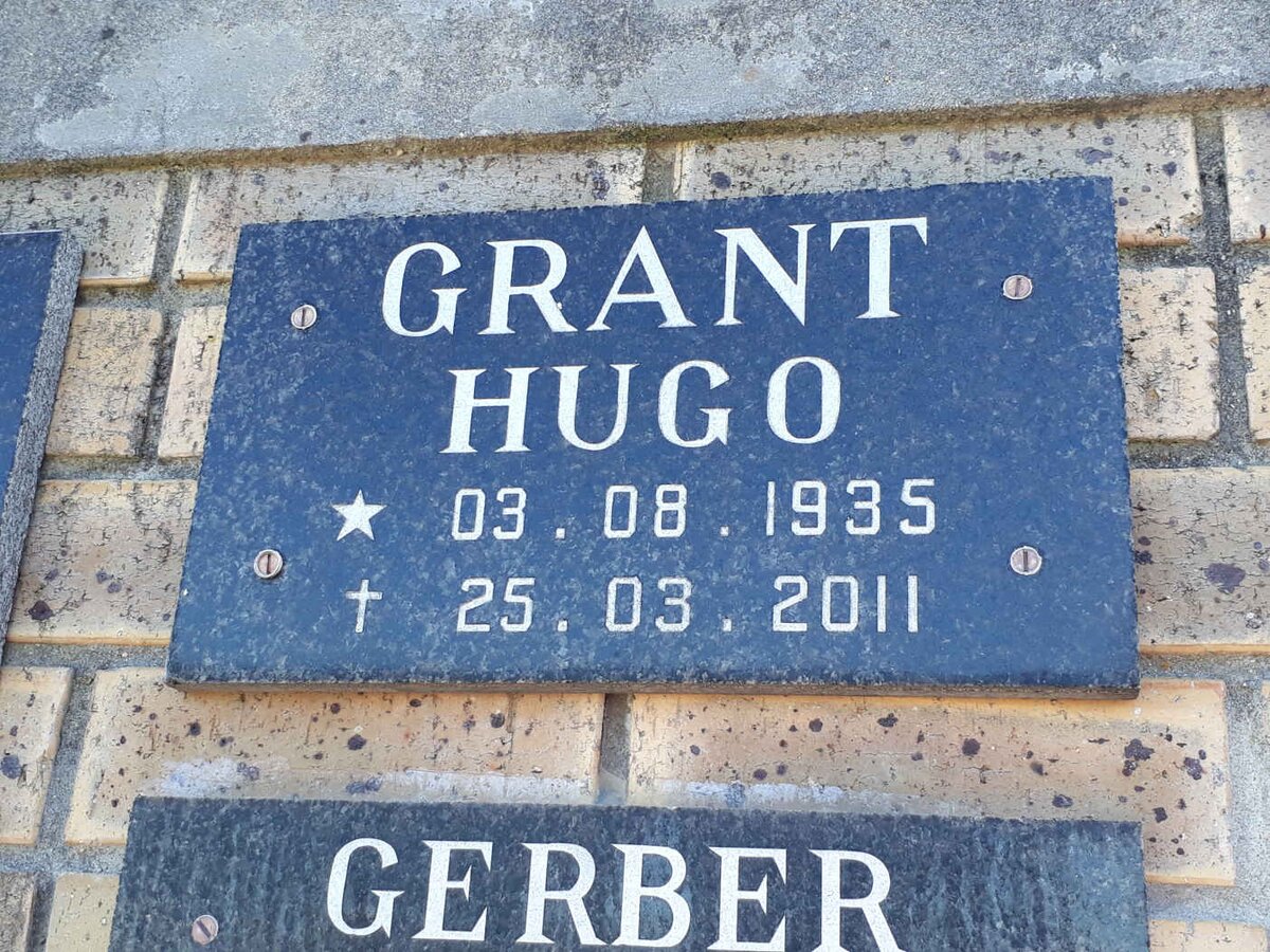 GRANT Hugo 1935-2011