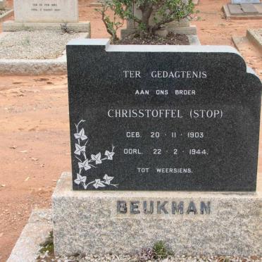 BEUKMAN Chrisstoffel 1903-1944