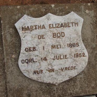 BOD Martha Elizabeth, de 1865-1952