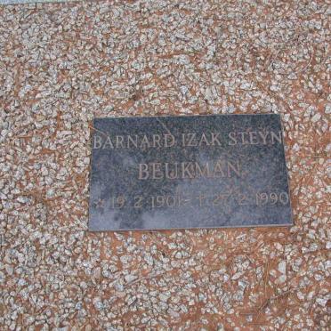 BEUKMAN Barnard Izak Steyn 1901-1990