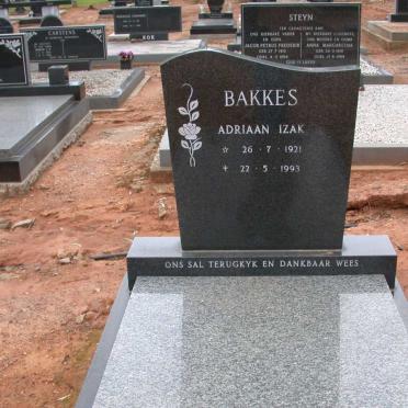 BAKKES Adriaan Izak 1921-1993
