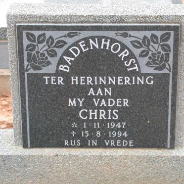 BADENHORST Chris 1947-1994