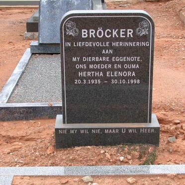 BROCKER Hertha Elenora 1935-1998