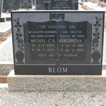 BLOM Michiel C.E. 1909-1977 &amp; Margaritha J. 1910-1990