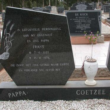 COETZEE Frans 1939-1976