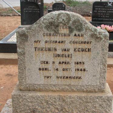 EEDEN Theunis, van 1883-1948