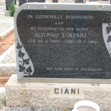 GIANI Alfonso Lorenzo 1903-1969