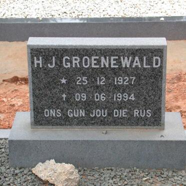 GROENEWALD H.J. 1927-1994