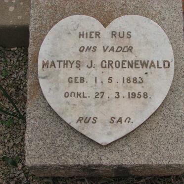 GROENEWALD Mathys J. 1883-1958