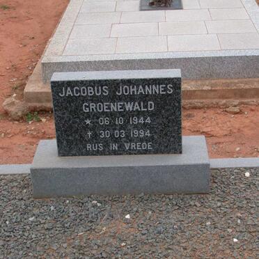 GROENEWALD Jacobus Johannes 1944-1994