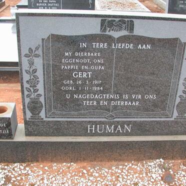 HUMAN Gert 1917-1984