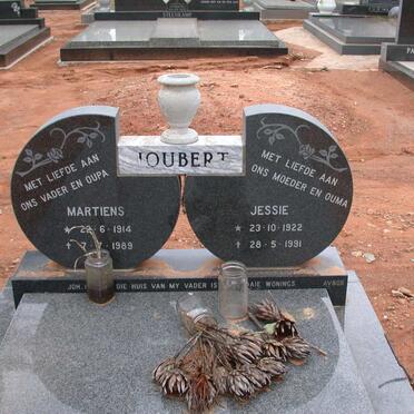 JOUBERT Martiens 1914-1989 &amp; Jessie 1922-1991