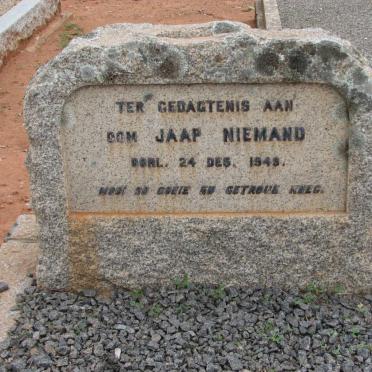 NIEMAND Jaap -1948