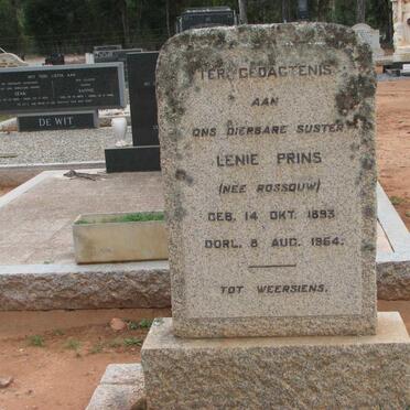 PRINS Lenie nee ROSSOUW 1893-1964