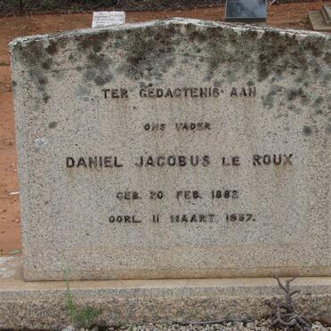 ROUX Daniel Jacobus, le 1882-1957