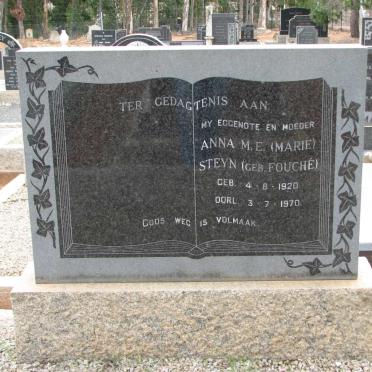 STEYN Anna M.E. nee FOUCHE 1920-1970