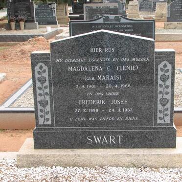 SWART Frederik Josef 1898-1967 &amp; Magdalena C. MARAIS 1901-1966