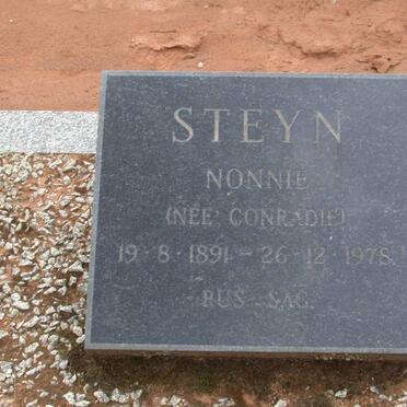STEYN Nonnie nee CONRADIE 1891-1978