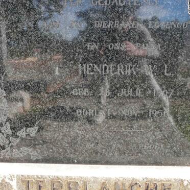 TERBLANCHE Henderik W.L. 1907-1956