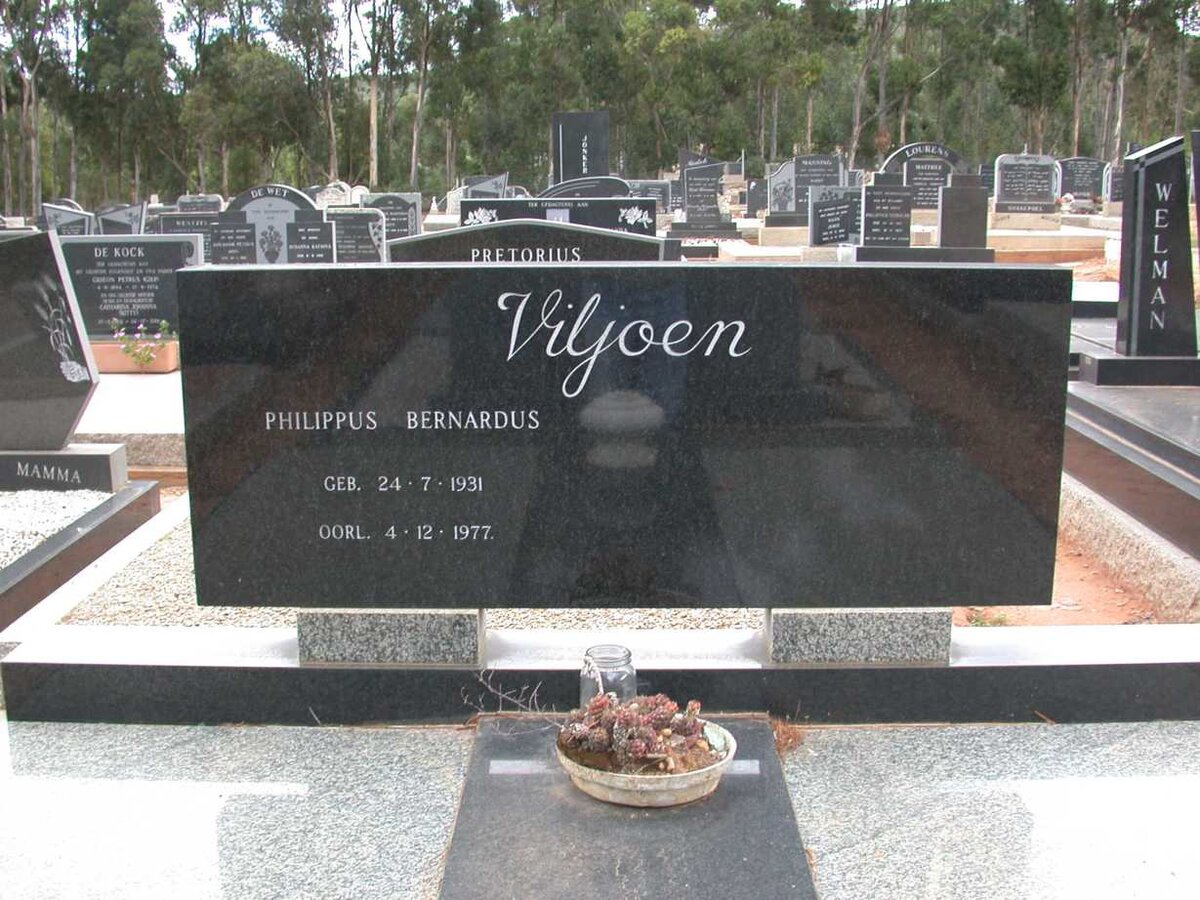 VILJOEN Philippus Bernardus 1931-1977