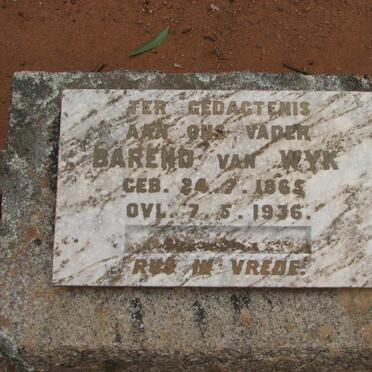 WYK Barend, van 1865-1936