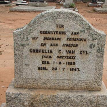 ZYL Cornelia C., van nee COETZEE 1885-1947