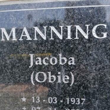 MANNING Jacoba 1937-2022