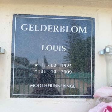 GELDERBLOM Louis 1925-2009