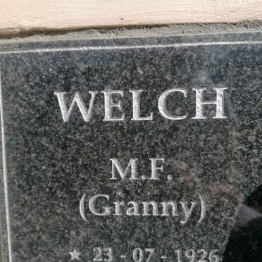WELCH M.F. 1926-2021