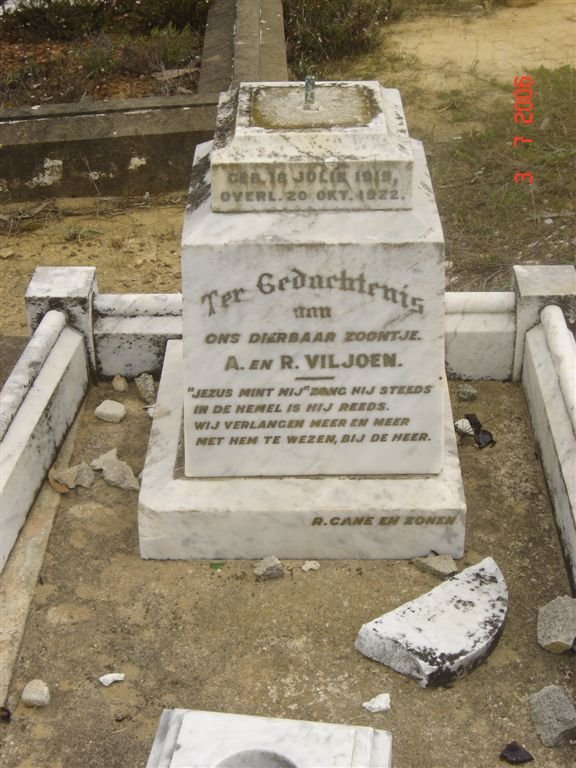 VILJOEN Zoontje 1915-1922