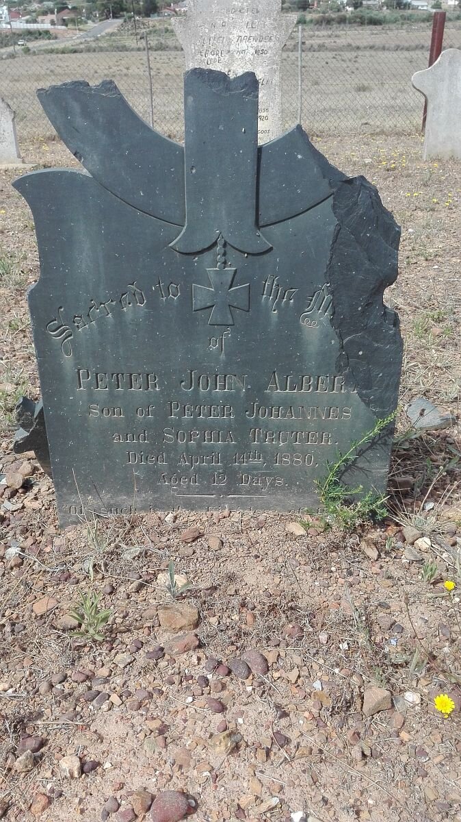 ALBERT Peter John 1880-1880