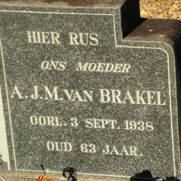 BRAKEL A.J.M., van -1938