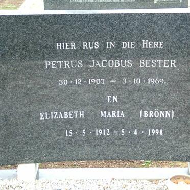 BESTER Petrus Jacobus 1907-1969 &amp; Elizabeth Maria BRONN 1912-1998