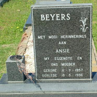 BEYERS Ansie 1957-1996