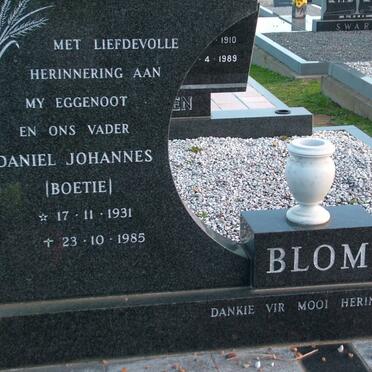 BLOM Daniel Johannes 1931-1985