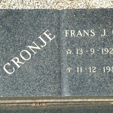 CRONJE Frans J.C. 1928-1981