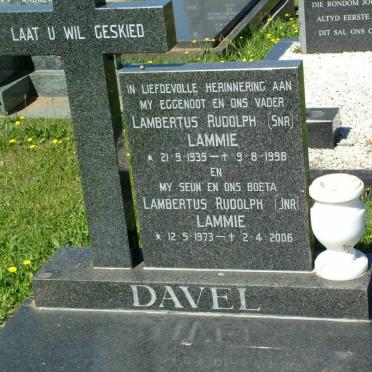 DAVEL Lambertus Rudolph 1939-1998 :: DAVEL Lambertus Rudolph 1973-2006